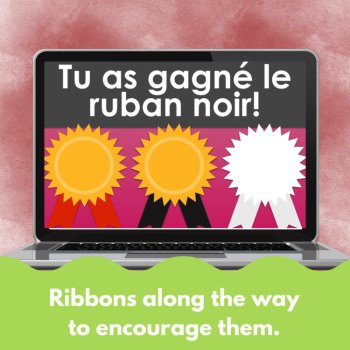 French futur simple verb conjugation practice activity digital game, image 4