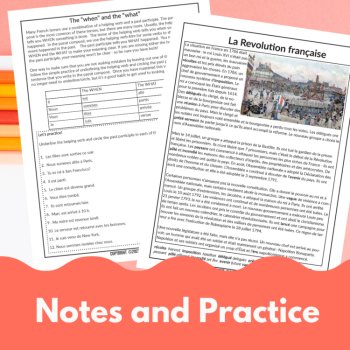 French past tense grammar Passé composé activities worksheets and games, image 3