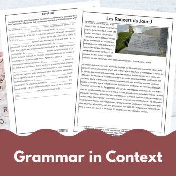 Passé Composé with Être Lesson, Notes, Reading, and Activities, image 4