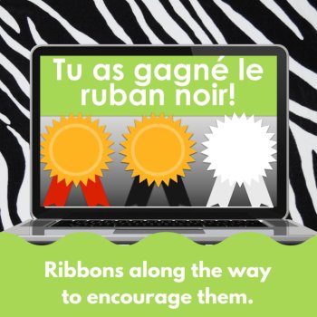 French vocabulary game - zoo animal vocabulary digital practice activity, image 4