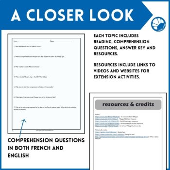 Intermediate French Nonfiction Sports Readings Bundle | AP French Practice, image 4