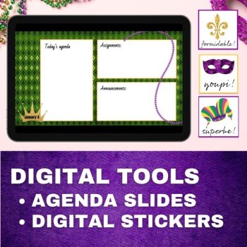 French Mardi Gras Fat Tuesday activities bundle reading comprehension & games, image 4