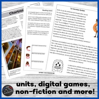 184 Level 2 French activities: worksheets readings CI units games grammar review, image 3