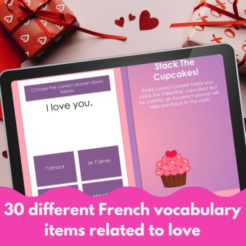 French Valentine’s Day Vocabulary Game | La Saint-Valentin Digital Review, image 3