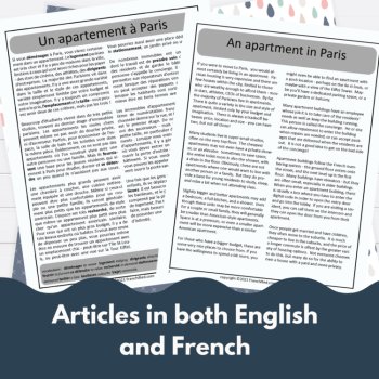 La maison French housing activity reading comprehension maisons et appartements, image 2