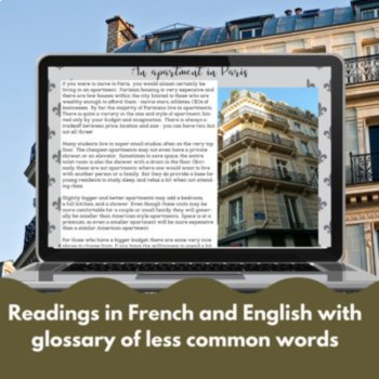 La maison French housing activity reading comprehension maisons et appartements, image 3