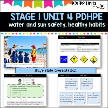 STAGE 1 UNIT 4 NSW Aligned 2025 PDHPE  Unit Water and Sun safety, Healthy Habits, image 2
