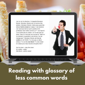French Reading Comprehension Short Story | Present & Past Tense, image 2