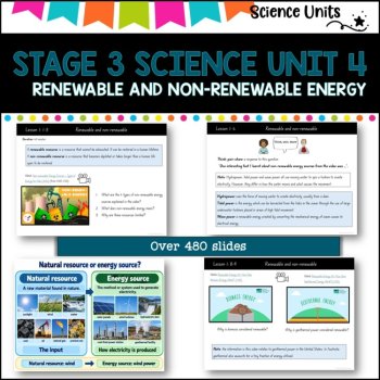 STAGE 3 UNIT 4 NSW COMPLETE Science Unit- Renewable and un-renewable energy, image 2