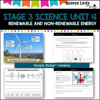 STAGE 3 UNIT 4 NSW COMPLETE Science Unit- Renewable and un-renewable energy, image 3
