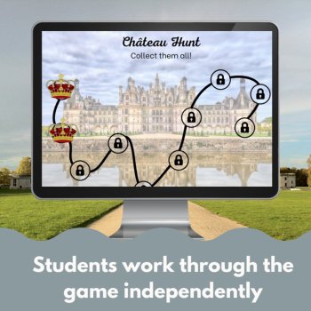 French Digital Review Game Template | Customizable Castle Theme, image 3