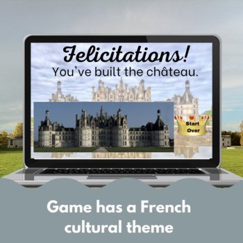 French Digital Review Game Template | Customizable Castle Theme, image 4