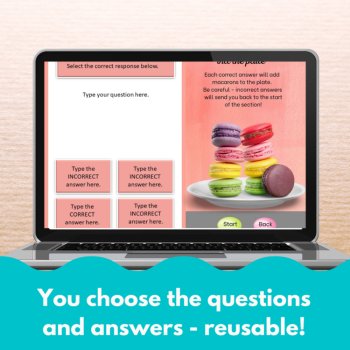 French Digital Review Game Template Bundle | Make Your Own Games, image 2