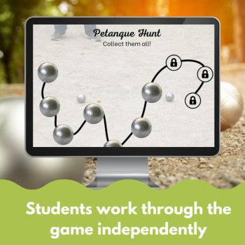 French Digital Review Game Template | Customizable Pétanque/Boules Theme, image 3