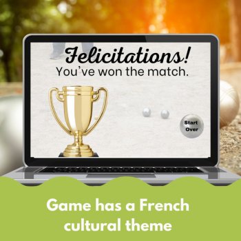 French Digital Review Game Template | Customizable Pétanque/Boules Theme, image 4