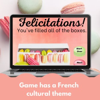 French Digital Review Game Template | Customizable Macarons Themea, image 4