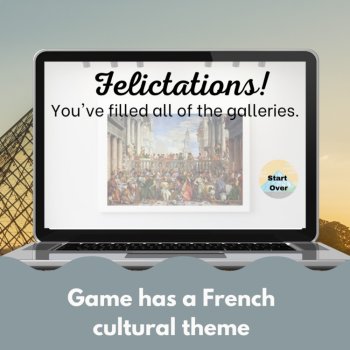 French Digital Review Game Template | Customizable Louvre Theme, image 4