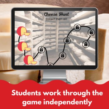 French Digital Review Game Template | Customizable Cheese Theme, image 3