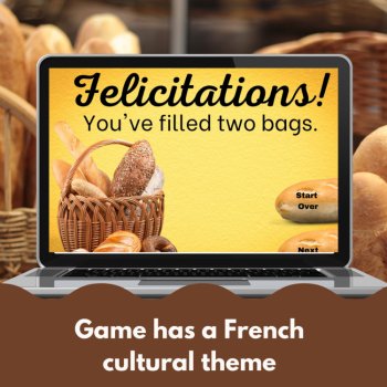 French Digital Review Game Template | Customizable Baguette Theme, image 4