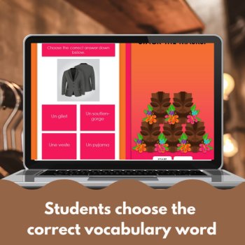 French Clothing Vocabulary | Les Vêtements Digital Game, image 2