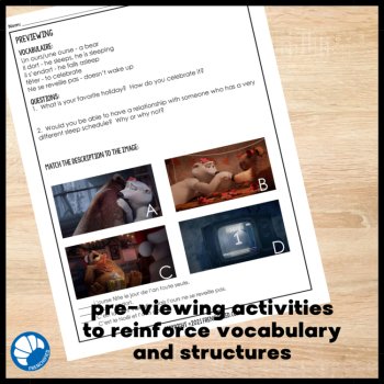 Bear With Me – Movie talk freebie Beginning French Comprehensible Input, image 3