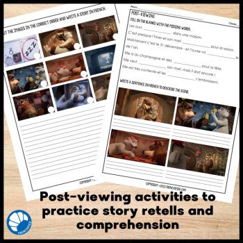 Bear With Me – Movie talk freebie Beginning French Comprehensible Input, image 4