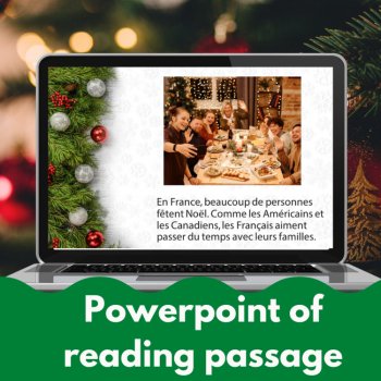 Beginning French Christmas Comprehensible Input Lesson Noël reading & activities, image 4