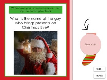 French Christmas Game Digital | Noël Vocabulary Practice, image 2