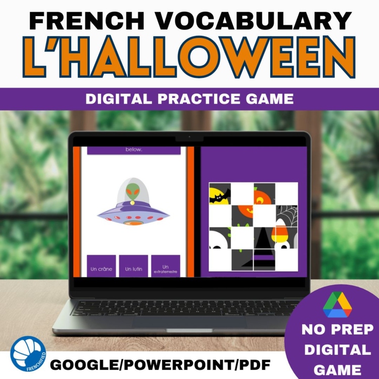 French Halloween Vocabulary Game | La Toussaint Digital Practice