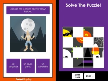 French Halloween Vocabulary Game | La Toussaint Digital Practice, image 3
