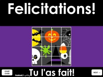 French Halloween Vocabulary Game | La Toussaint Digital Practice, image 4