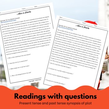 Alice in Paris French listening Comprehension Activity listen to French culture, image 2