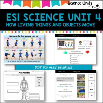 ES1 UNIT 4 NSW DET Science complete unit-HOW LIVING THINGS AND OBJECTS MOVE, image 3
