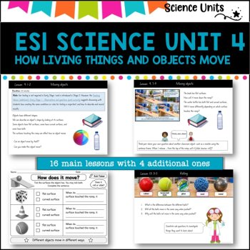 ES1 UNIT 4 NSW DET Science complete unit-HOW LIVING THINGS AND OBJECTS MOVE, image 4