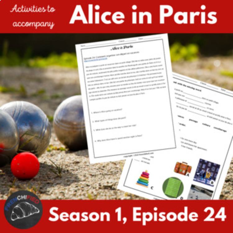 Alice in Paris Episode 24 | French Listening Comprehension Activities
