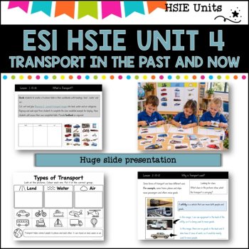 ES1 UNIT 4 NSW DET aligned HSIE Complete Unit- Transport then and now(History), image 2