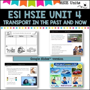 ES1 UNIT 4 NSW DET aligned HSIE Complete Unit- Transport then and now(History), image 4