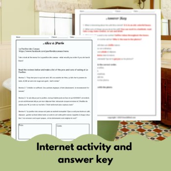 French listening Comprehension Activities for Alice in Paris Season 1 Episode 1, image 4