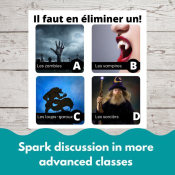 French Bell Ringers 100 Conversation Starters Questions Activity One's Gotta Go, image 4