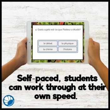 STEM in French science reading comprehension activity Louis Pasteur, image 3