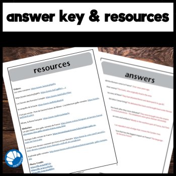Intermediate French reading comprehension activity ancient Romans in France, image 4