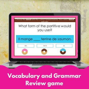 TEB2 Unit 7 French 2 Review Game | Pronoun En, Partitive & Food, image 2
