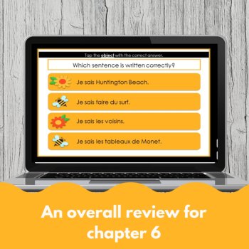 TEB2 Unit 6 French 2 Review Game | Savoir vs Connaître & Culture, image 3