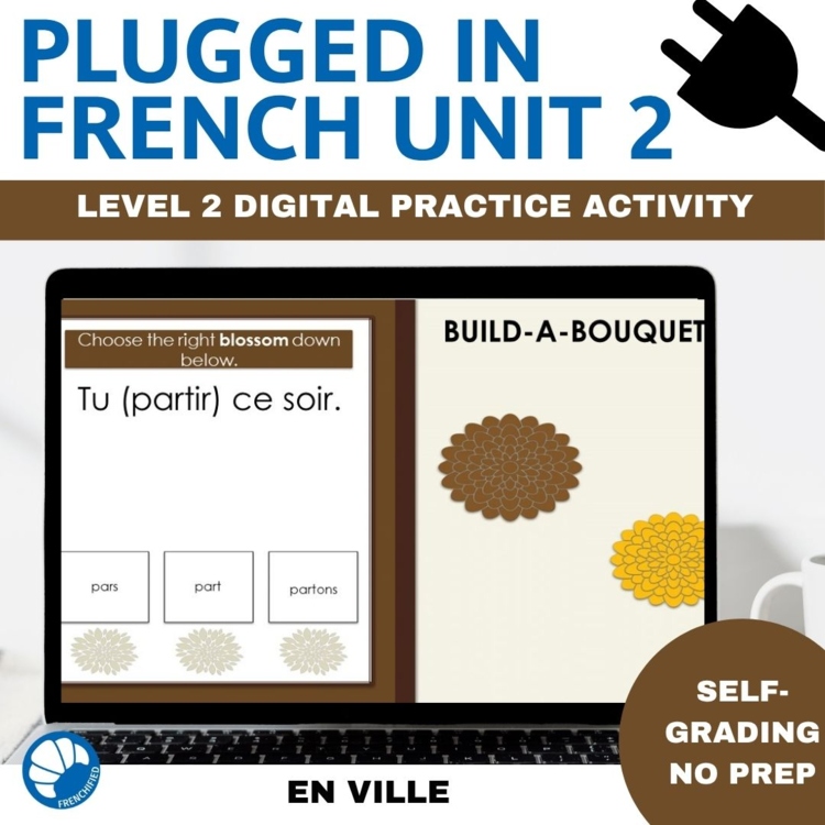 French Digital Review Game | Vouloir, Pouvoir, Devoir | TEB2 Unit 2