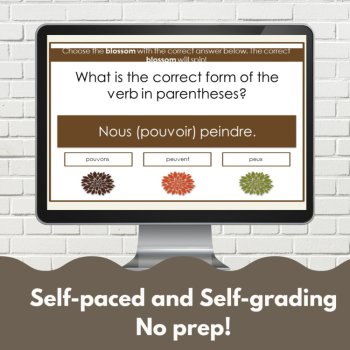 French Digital Review Game | Vouloir, Pouvoir, Devoir | TEB2 Unit 2, image 3