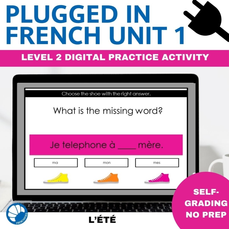 TEB2 Unit 1 L’été | French 2 Self-Grading Grammar Review Game