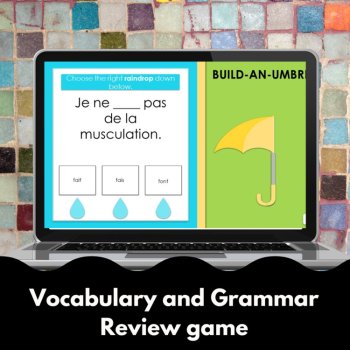 Plugged-in level 1 French digital review games self-grading, no prep, image 2