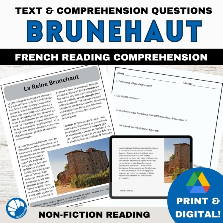 Intermediate French Reading Comprehension | Medieval Queen Brunehaut