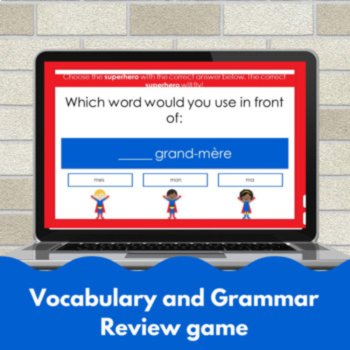 Ma famille TEB1 Unit 5 French review game family vocabulary activity, image 2