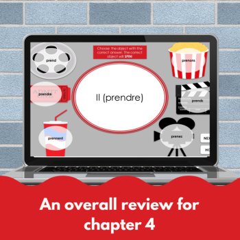TEB1 Unit 4 Le Weekend | French 1 Google Slides Review Game Food & near future, image 4